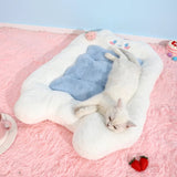 Pet Bed Warm Sleeping Mat with Fruit and Happy Face Decoration