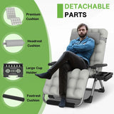 Outdoor Adjustable Recliner Lounge Cushion Chair