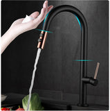 Touch Pull Out Sensor Water Tap Rotate Faucet