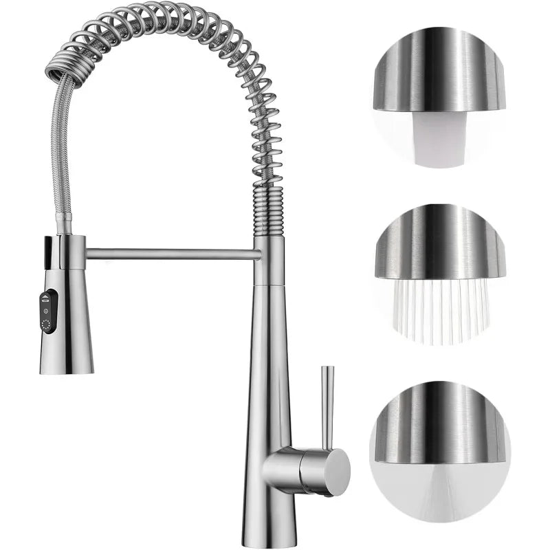 360° Rotation Sprayer Extendable 3 Jet Kitchen Faucet