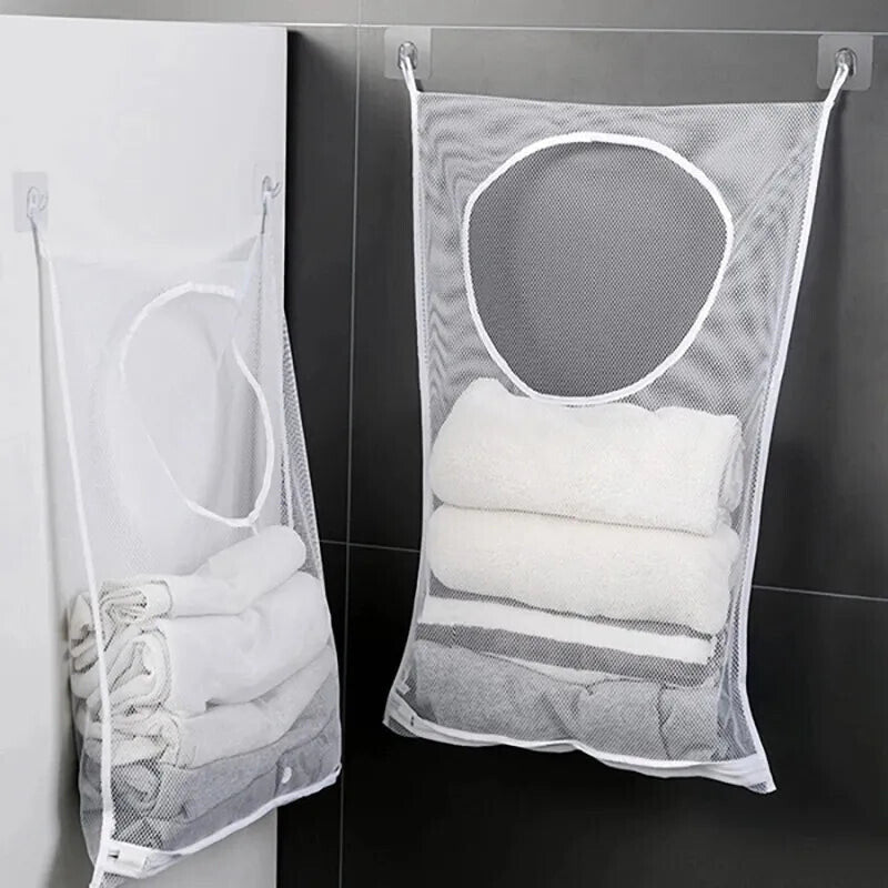 Storage Bag Basket with Wall Hanging Frame with Hook