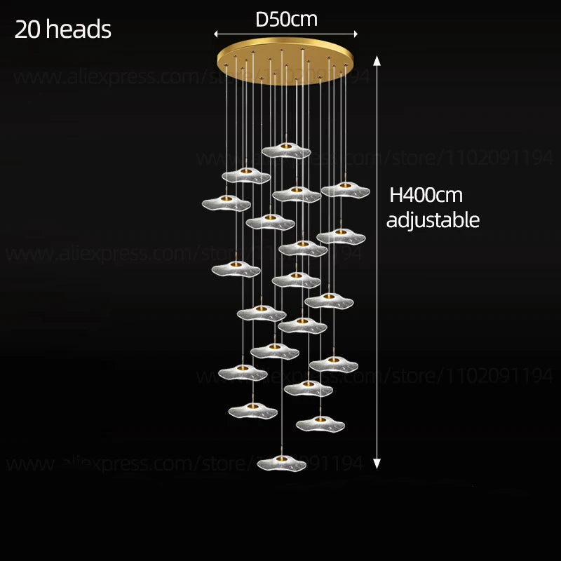 Nordic Circular Modern Chandelier Pendant Lamp