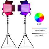 RGB LED Dimmable Tripod Bi Color Panel Light