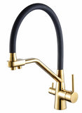 3 Way Kitchen Tap Extendible Shower Head 360° Faucet