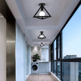 Nordic Triangle Square LED Single Head Ceiling Lamp