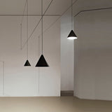Modern Wire Geometric Led Bedside Hanging Lamp
