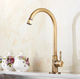 Kitchen Sink Antique 360 Rotation Single Hole Faucet