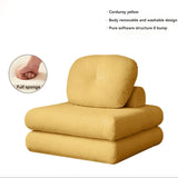 Corduroy Futon Sponge Filling Lumbar Pillow Armless Sofa