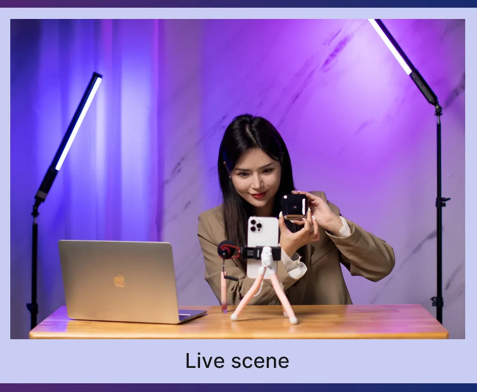 RGB Stick Handheld LED Wand Studio Lamp Light