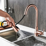 3 Water Modes Pull Out Tap Sprayer Kitchen Faucet
