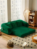 Compressed Folding Double Sleep Rounded Armrest Sofa