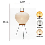 Japanese Paper Standing Light Button Switch Lamp