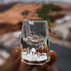 Luxury Crystal Glass, Liquor With Double Bottom
