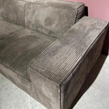 Vacuum Grey Compressed Corduroy Sofa