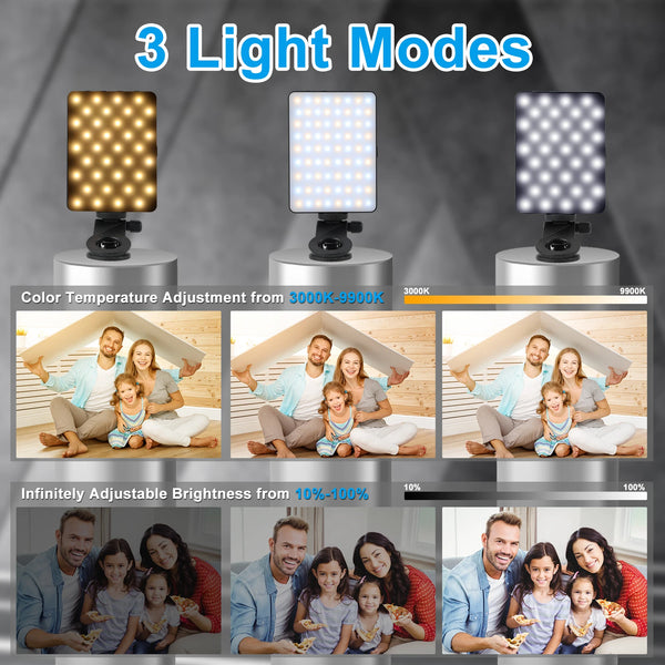 LED Selfie Clip Rechargeable Portable Light