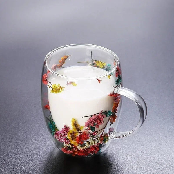 Creative Double Wall Glass Cup Different Creative Ornaments