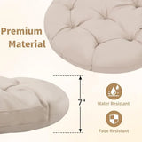 Round 360° Swivel Rattan Thick Cushion Chair