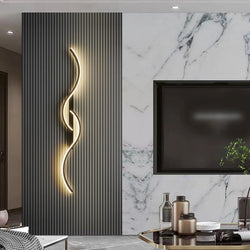 Modern LED Wall Lamp Minimalist Led Light Bedroom Bedside Long Strip Wall Sconces Living Room Home Indoor Lighting Fixture