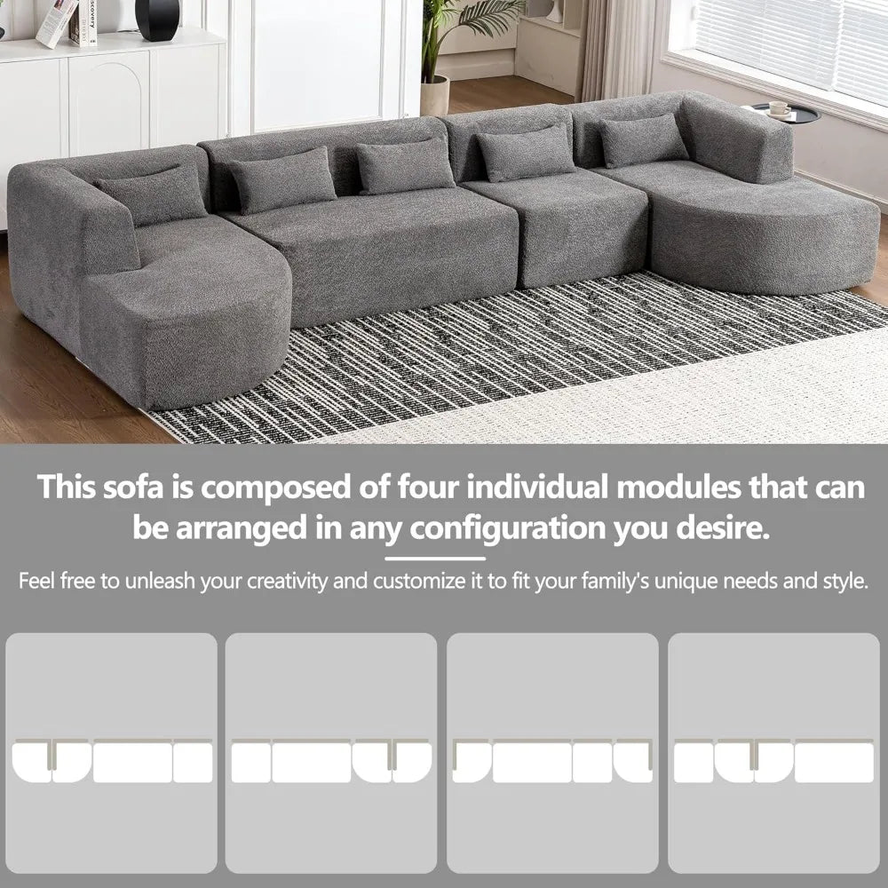 Modular Sectional Couch Modern Sofa
