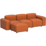 Convertible L Shaped Modern Comfortable Pillows Sofa