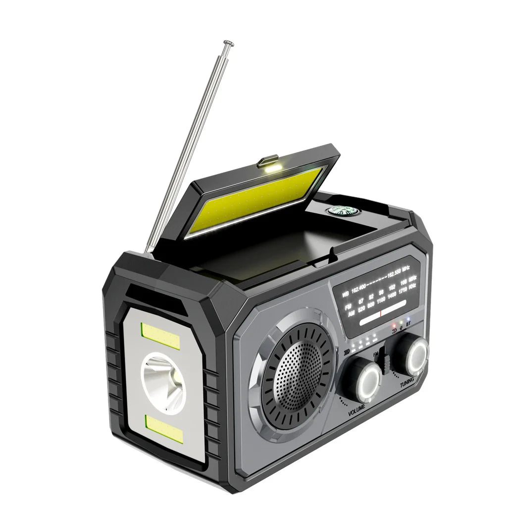 Weather Hand Crank Solar Charging SOS Alarm Radio