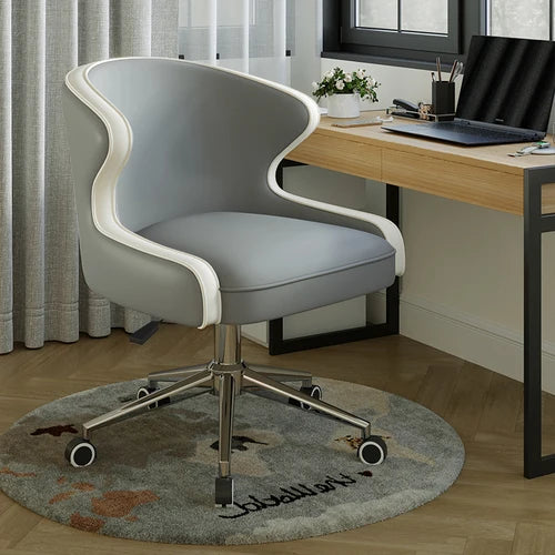 PU Adjustable Office Swivel Wheels Chair