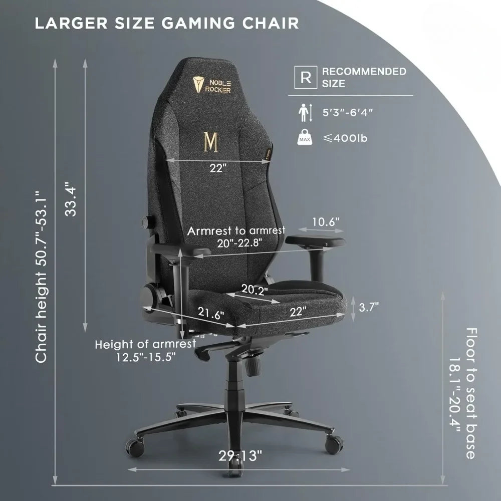 Gaming Ergonomic Lumbar Support Headrest Chair