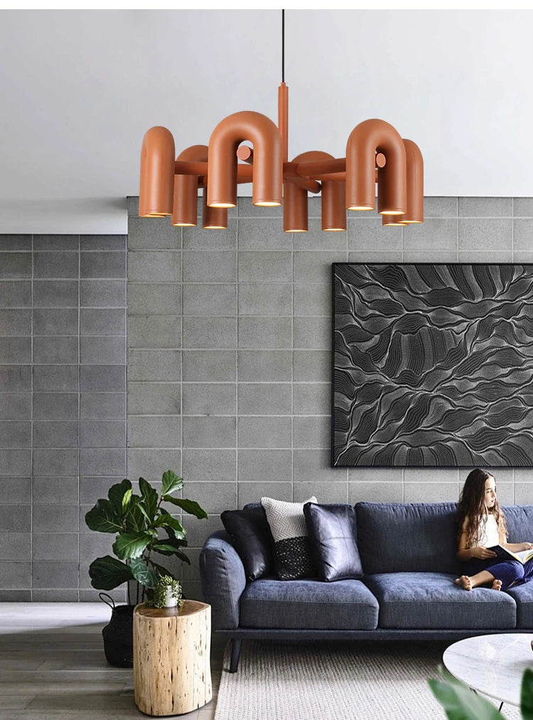Modern Simple Bauhaus U Shaped Pendant Lamp