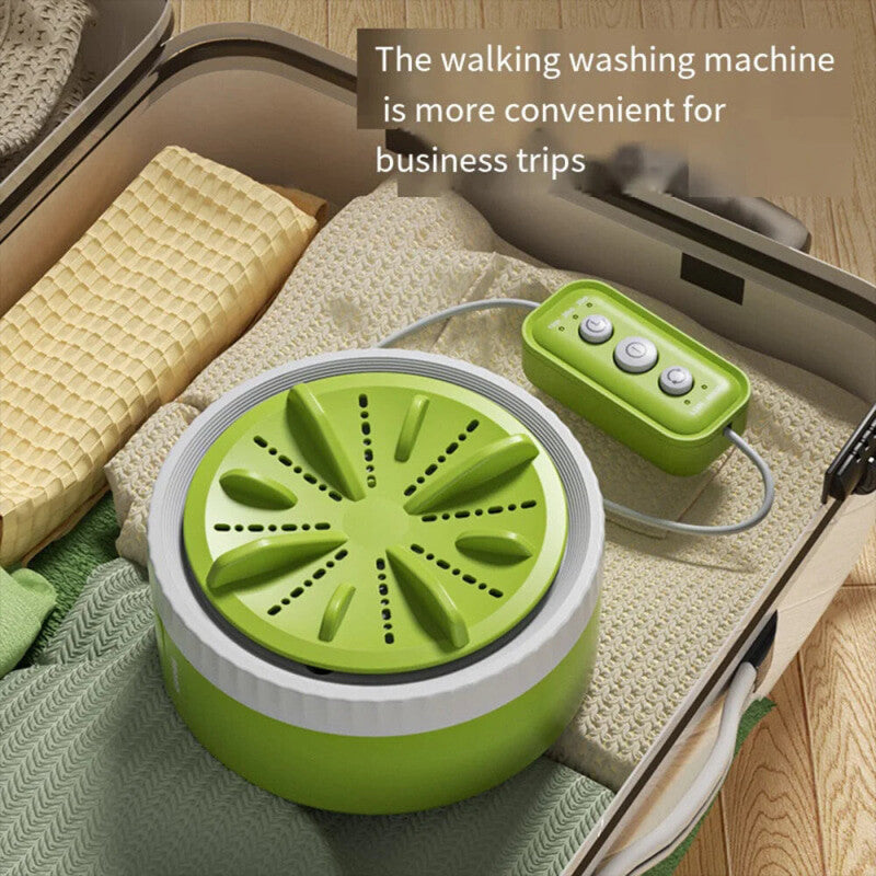 Mini Portable Washing Machine With USB Rotating Turbine