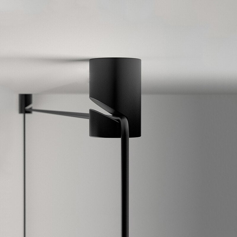 Modern Wire Geometric Led Bedside Hanging Lamp