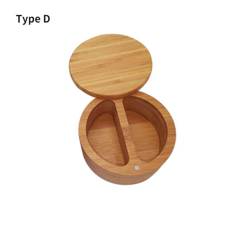 Bamboo Wooden Round Spice Jar