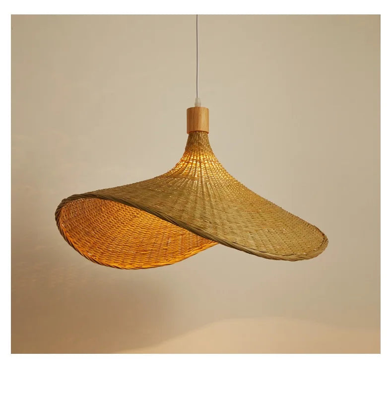 Rattan Bamboo Ceiling Hanging Lamp Pendant Light