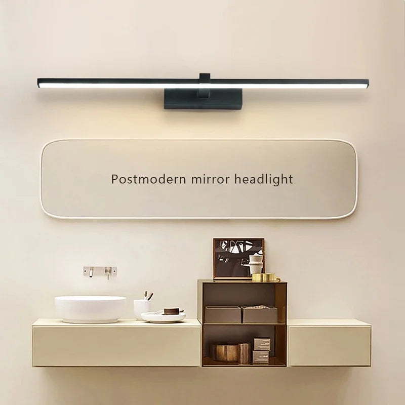 Modern Aluminum Three Colors LED Bathroom Wall Lamp