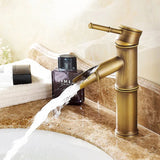 Brass Basin Tap Hot Cold Two Pipes Bathroom Faucet