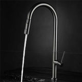 360 Rotation Pull Out Deck Mounted Sink Kitchen Faucet