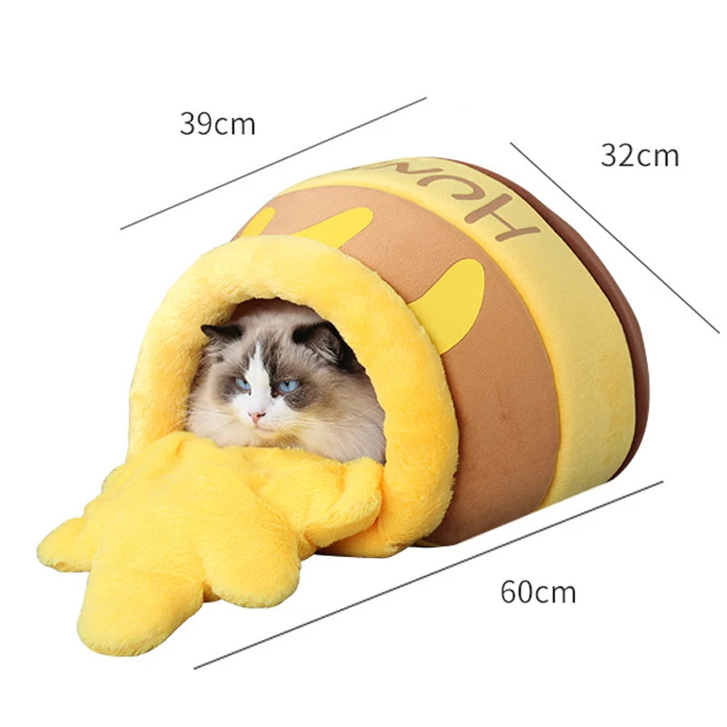 Pet Bed, Shaped Like a Soft Honeypot