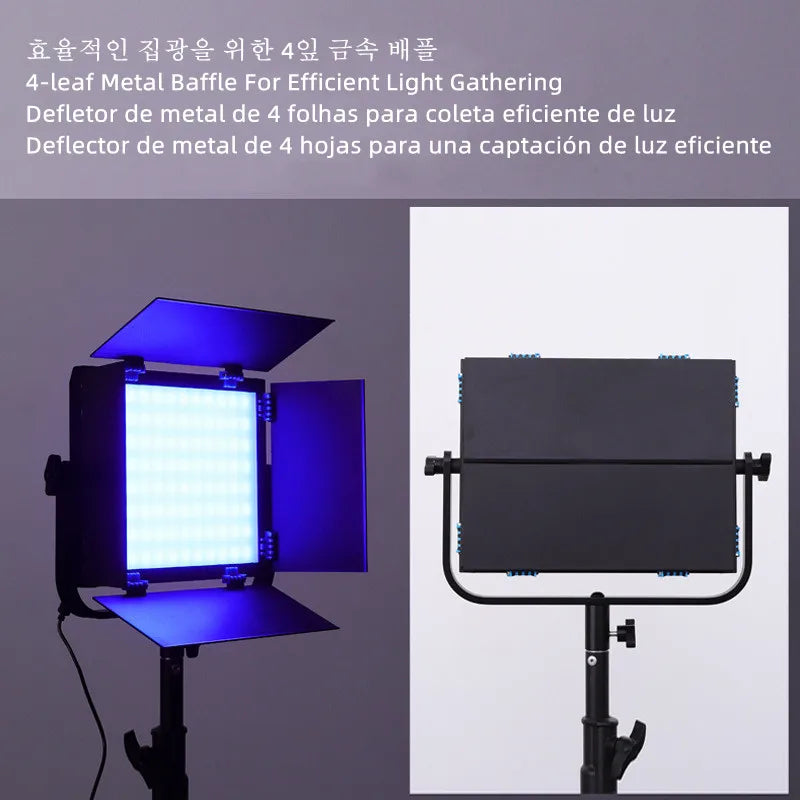 RGB LED Dimmable Tripod Bi Color Panel Light