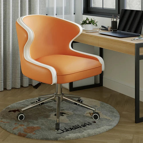 PU Adjustable Office Swivel Wheels Chair