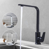 Kitchen 360 Degree Rotating Sink Deck Mounted Faucet