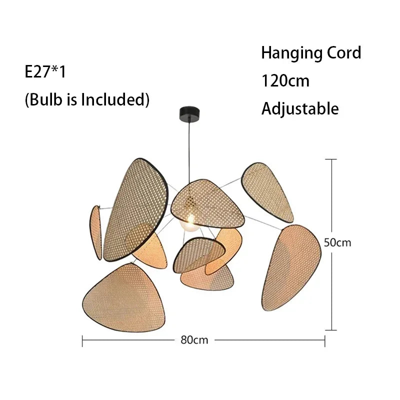 Flower Rattan LED Floor Stand Light Lamp