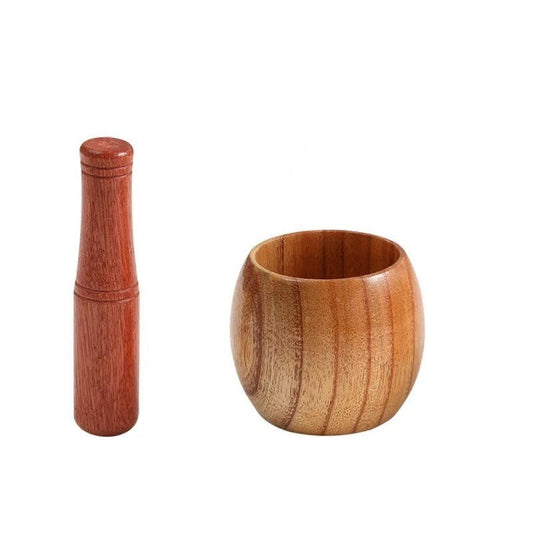 Wooden Bowl Manual Garlic Grinder Garlic Masher