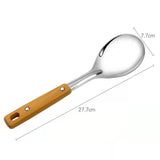 Wood Grain Handle Stainless Steel Kitchen Tool