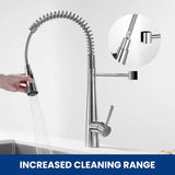 360° Rotation Sprayer Extendable 3 Jet Kitchen Faucet