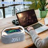 New Digital Wireless Charger FM Bluetooth Alarm Clock