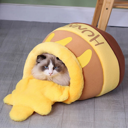 Pet Bed, Shaped Like a Soft Honeypot