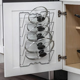 Metal Hanging Pot Lid Rack Kitchen Storage Organizer