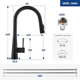 360° Rotation Sprayer Extendable 3 Jet Kitchen Faucet