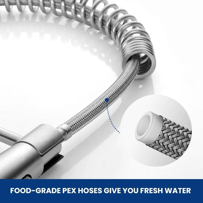 360° Rotation Sprayer Extendable 3 Jet Kitchen Faucet