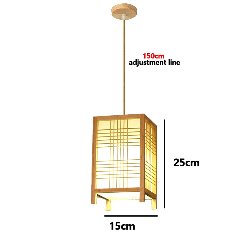 Rattan Bamboo Ceiling Hanging Lamp Pendant Light