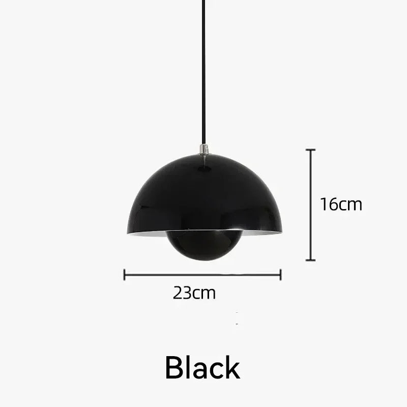 Nordic Flower Semicircular Hanging Pendant Lamp